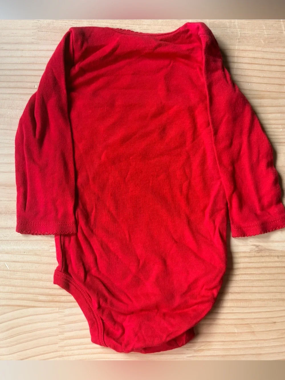 Carter's Red Long-Sleeve Baby Bodysuit with Heart Graphic